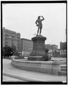 Leif Ericsson Statue, Boston, Mass., between 1890 and 1901. Creator: Unknown
