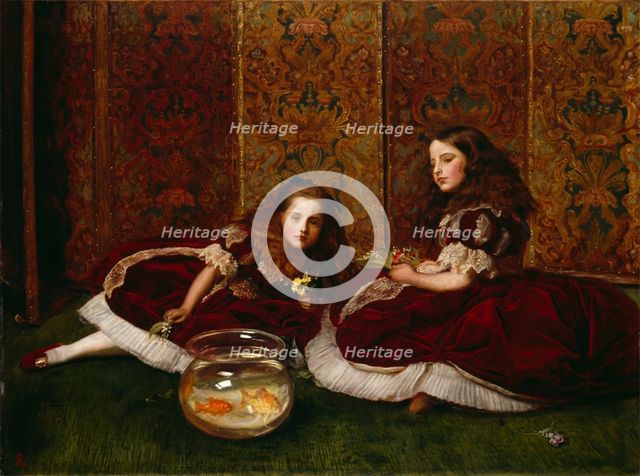 Leisure Hours, 1864. Creator: John Everett Millais.