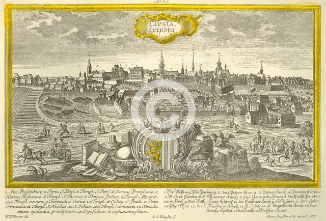 Leipzig, c1740. Creator: Johann Georg Ringlin.