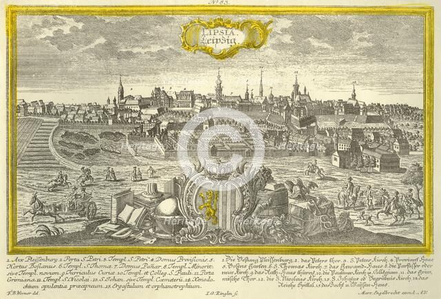 Leipzig, c1740. Creator: Johann Georg Ringlin.