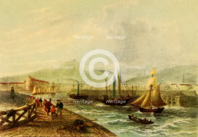 Leith Harbour, c1840, (1942).  Creator: Unknown.