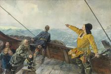 Leiv Eiriksson discovering America, 1893. Creator: Christian Krohg