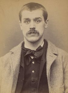 Leleu. Victor, Louis. 29 ans, né le 19/10/64 à Arras (Pas-de-Calais). Anarchiste. 9/1/94., 1894. Creator: Alphonse Bertillon