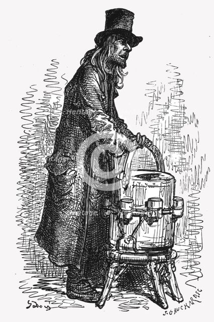 'Lemonade Vendor', 1872.  Creator: Gustave Doré.