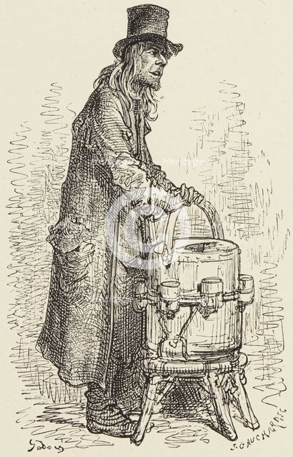 Lemonade Vendor, 1872.  Creator: Jean Gauchard.