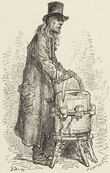 Lemonade Vendor, 1872. Creator: Jean Gauchard