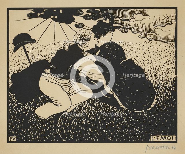 L'Émoi, 1894. Creator: Vallotton, Felix Edouard (1865-1925).