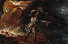 Lemminkäinen and the Fiery Eagle, 1867. Creator: Robert Wilhelm Ekman