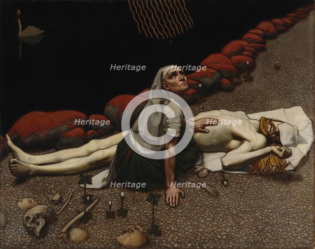 Lemminkäinen's Mother, 1897. Creator: Akseli Gallen-Kallela.