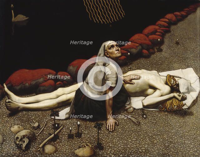 Lemminkäinen's Mother. Artist: Gallen-Kallela, Akseli (1865-1931)