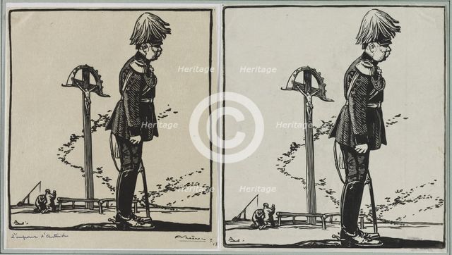 LEmpereur dAutriche, 1914. Creator: Auguste Louis Lepère (French, 1849-1918).