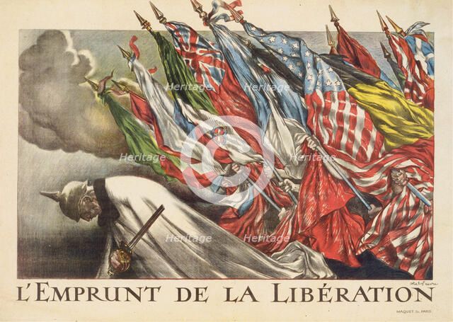 L'Emprunt de la Libération , 1918. Creator: Faivre, Abel (1853-1945).