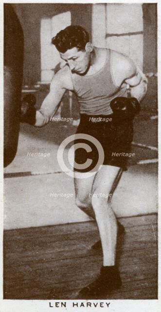 Len Harvey, British boxer, 1938. Artist: Unknown