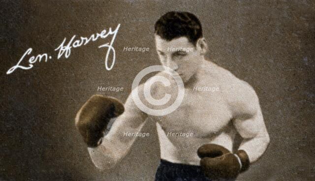 Len Harvey, light heavy weight boxing champion of Great Britain, 1935. Artist: Unknown