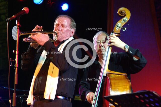 Len Skeat and Digby Fairweather, Brecon Jazz Festival, Powys, Wales, 2009. Artist: Brian O'Connor