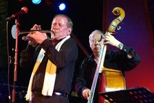 Len Skeat and Digby Fairweather, Brecon Jazz Festival, Powys, Wales, 2009. Artist: Brian O'Connor