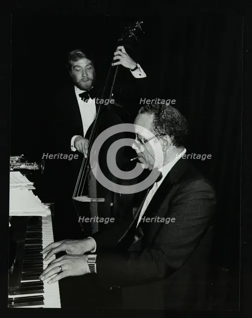 Len Skeat (bass) and Bobby Tucker (piano) playing at the Forum Theatre, Hatfield, Hertfordshire, 12  Creator: Denis Williams.