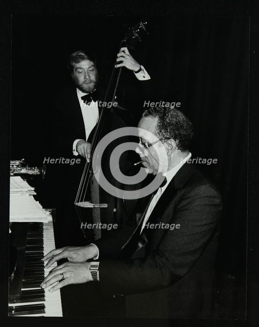 Len Skeat (bass) and Bobby Tucker (piano) playing at the Forum Theatre, Hatfield, Hertfordshire, 12  Creator: Denis Williams.