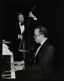 Len Skeat (bass) and Bobby Tucker (piano) playing at the Forum Theatre, Hatfield, Hertfordshire, 12 Creator: Denis Williams