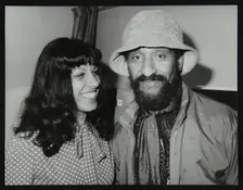 Lena Antonis and saxophonist Sonny Rollins, Wembley Conference Centre, London, 1979. Creator: Denis Williams