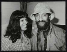 Lena Antonis and saxophonist Sonny Rollins, Wembley Conference Centre, London, 1979. Creator: Denis Williams