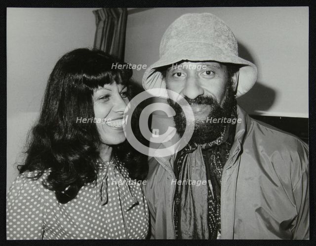 Lena Antonis and saxophonist Sonny Rollins, Wembley Conference Centre, London, 1979. Creator: Denis Williams.
