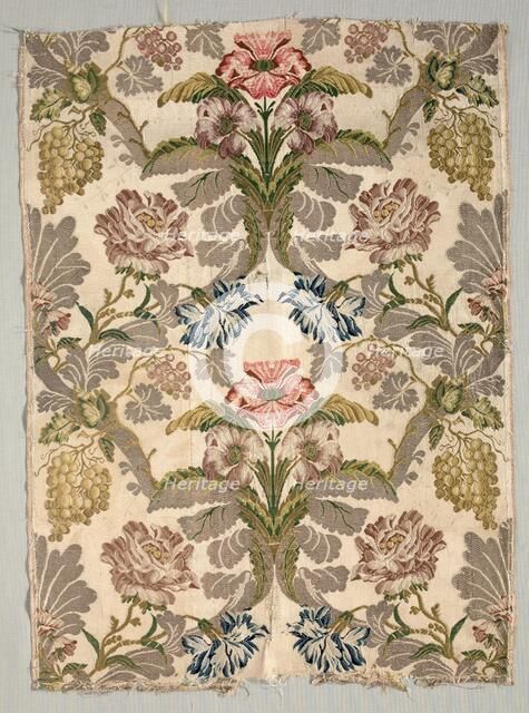 Length of Brocade Textile, 18th century. Creator: Unknown.