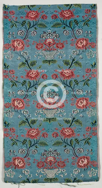 Length of Brocaded Silk, 1700s. Creator: Unknown.