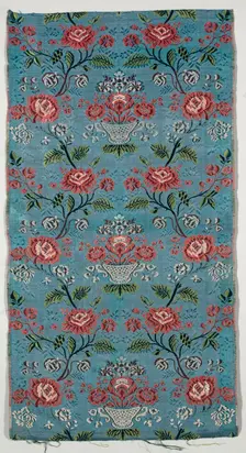 Length of Brocaded Silk, 1700s. Creator: Unknown