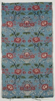 Length of Brocaded Silk, 1700s. Creator: Unknown