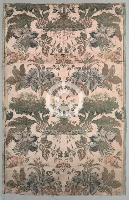 Length of Brocaded Silk, 1700s. Creator: Unknown.