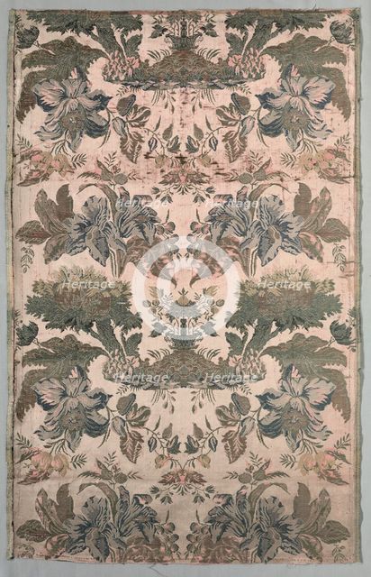 Length of Brocaded Silk, 1700s. Creator: Unknown.