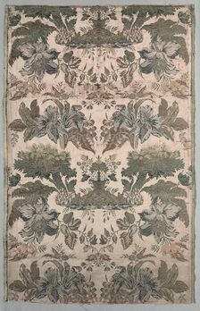 Length of Brocaded Silk, 1700s. Creator: Unknown