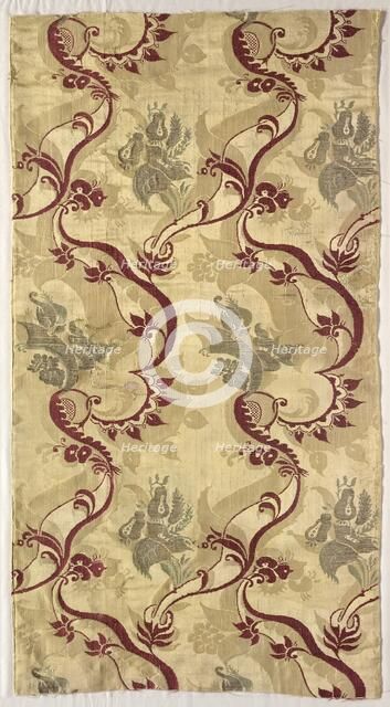 Length of Brocaded Silk, 1700s. Creator: Unknown.