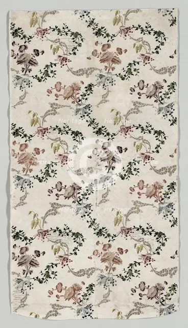 Length of Brocaded Silk, 1723-1774. Creator: Jean Baptiste Pillement (French, 1728-1808), style of.