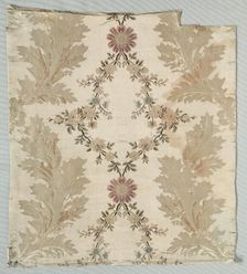 Length of Brocaded Textile, c. 1775. Creator: Unknown