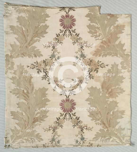 Length of Brocaded Textile, c. 1775. Creator: Unknown.