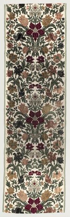 Length of Floral Velvet, 1600s. Creator: Unknown