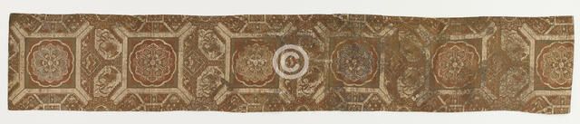 Length of lined textile, fragment from an obi, Edo period, 18th century. Creator: Unknown.