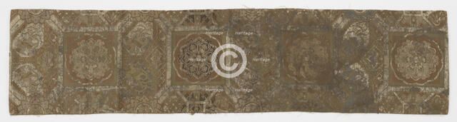 Length of lined textile, fragment from an obi, Edo period, 18th century. Creator: Unknown.