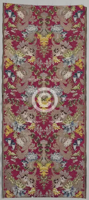 Length of Silk Brocade, 1700-1750. Creator: Unknown.