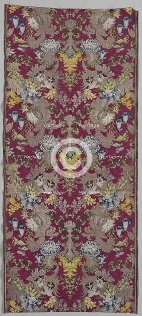 Length of Silk Brocade, 1700-1750. Creator: Unknown.