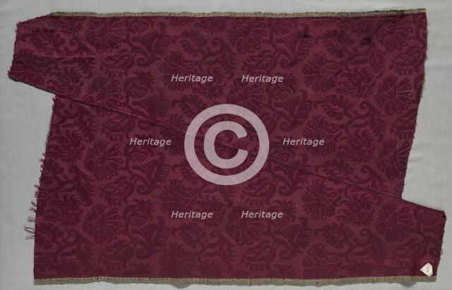 Length of Silk Damask, 1600s. Creator: Unknown.