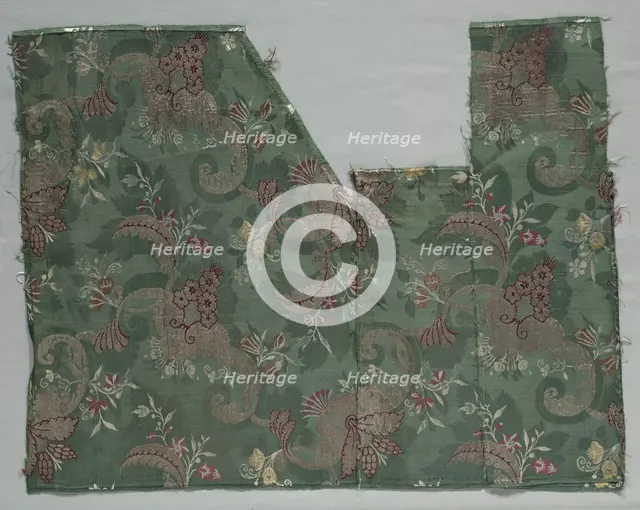 Length of Silk Damask, 1700s. Creator: Unknown.
