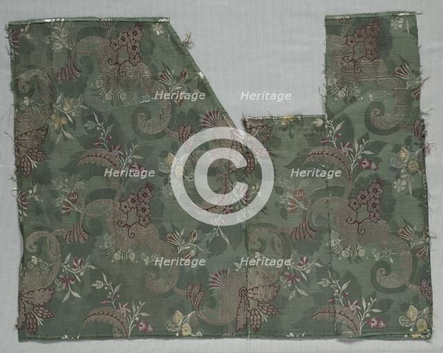 Length of Silk Damask, 1700s. Creator: Unknown.