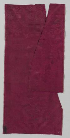 Length of Silk Damask, late 1600s. Creator: Unknown