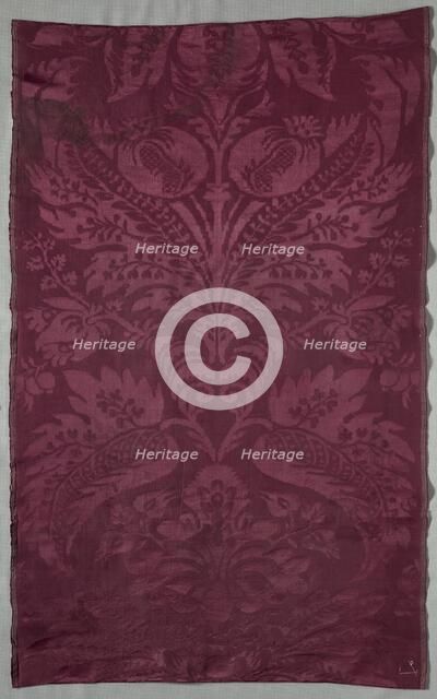 Length of Silk Damask, late 1600s. Creator: Unknown.