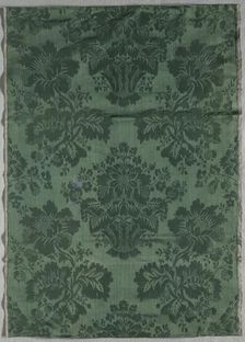 Length of Silk Damask Textile, 1700s. Creator: Unknown