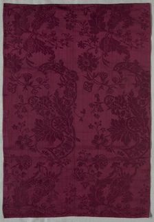 Length of Silk Damask Textile, early 1700s. Creator: Unknown