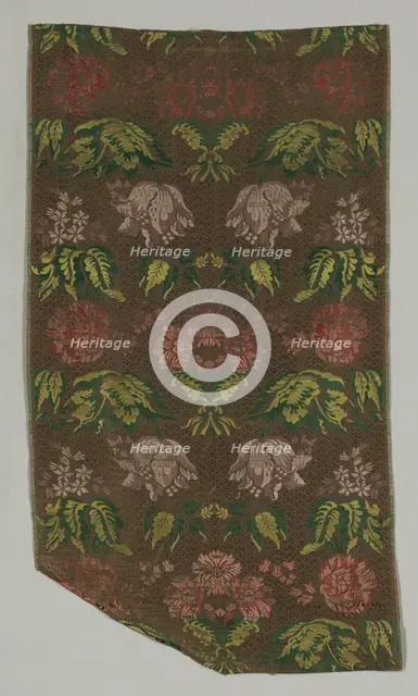 Length of Silk Textile, 1700s. Creator: Unknown.